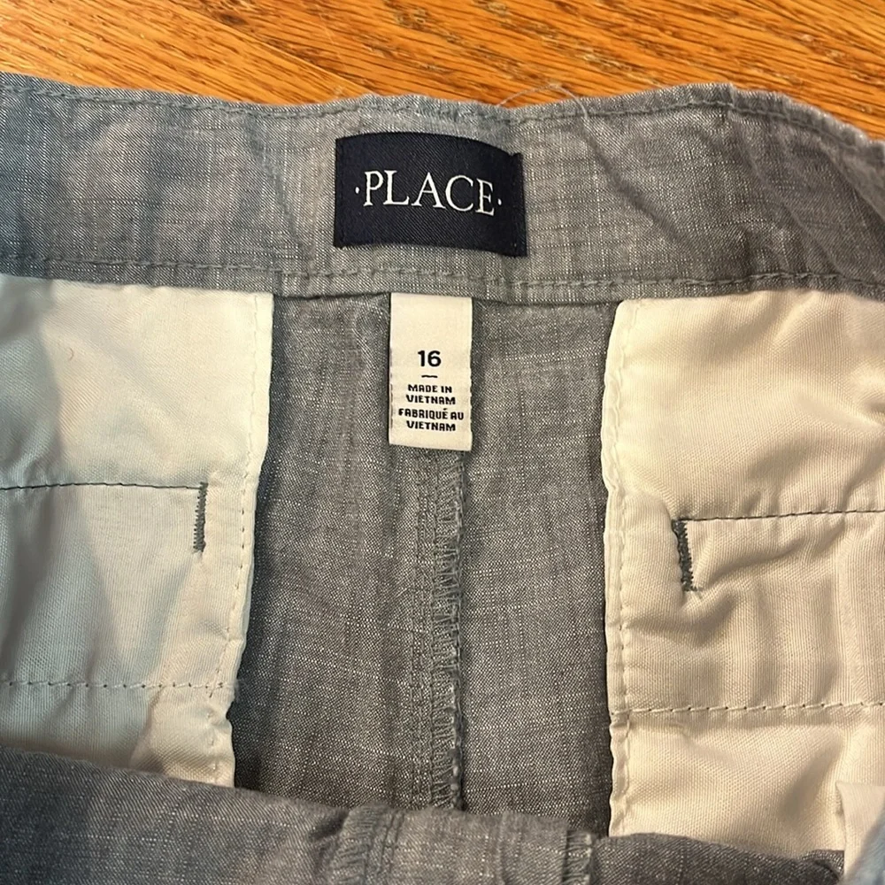Chambray boys shorts